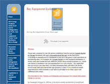 Tablet Screenshot of bayequipmentexchange.com